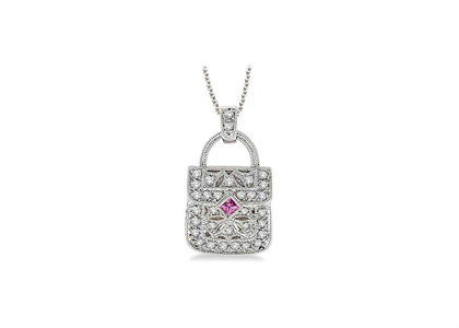 Rhodium Plated | Gemstone Pendants